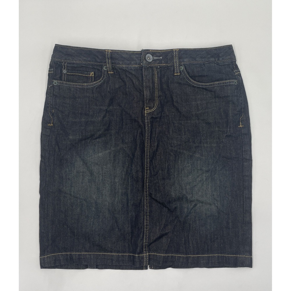 Converse One Star Circa 1974 Womens 4 Dark Denim Distressed Jean Skirt C575
